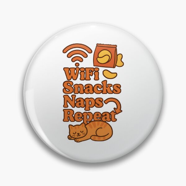 Item preview, WiFi Snacks Naps Repeat – Cozy Cat Life designed and sold by inkNext.