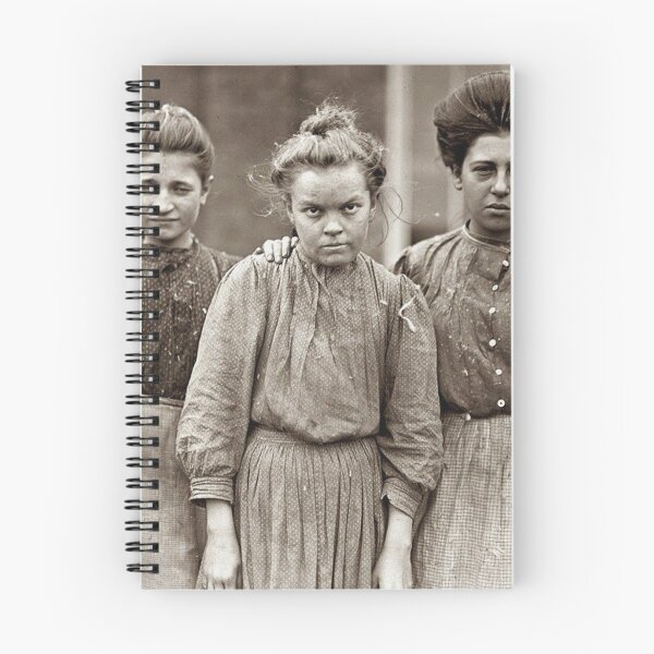 Item preview, Vintage antique photograph of female Cotton Mill Workers  designed and sold by Vintage Designs +.