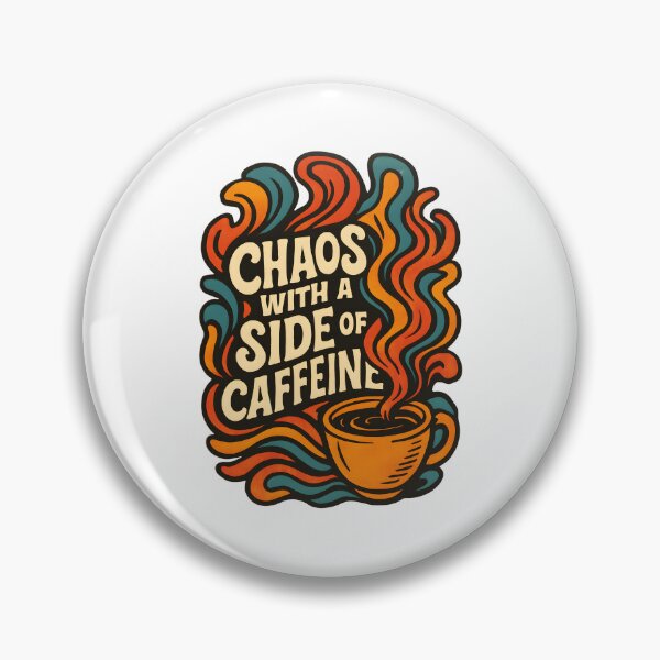Item preview, Chaos with a Side of Caffeine – Energetic Coffee-Inspired designed and sold by inkNext.