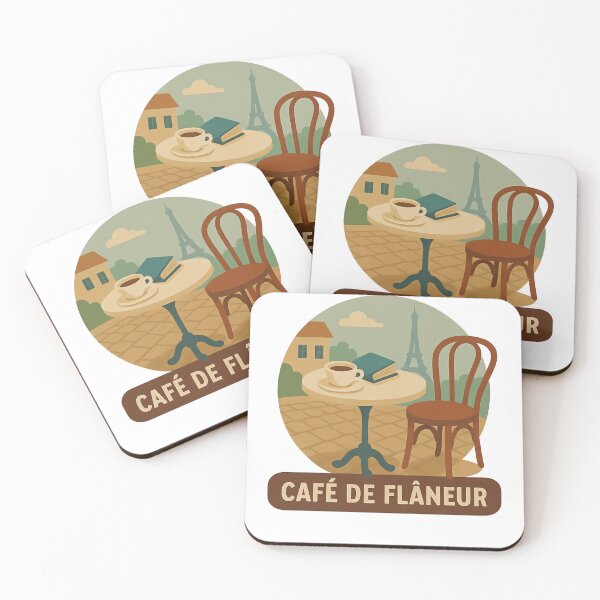 Item preview, Flâneur's Cafe View in Paris designed and sold by k3rstman1.