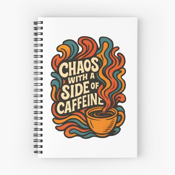 Item preview, Chaos with a Side of Caffeine – Energetic Coffee-Inspired designed and sold by inkNext.
