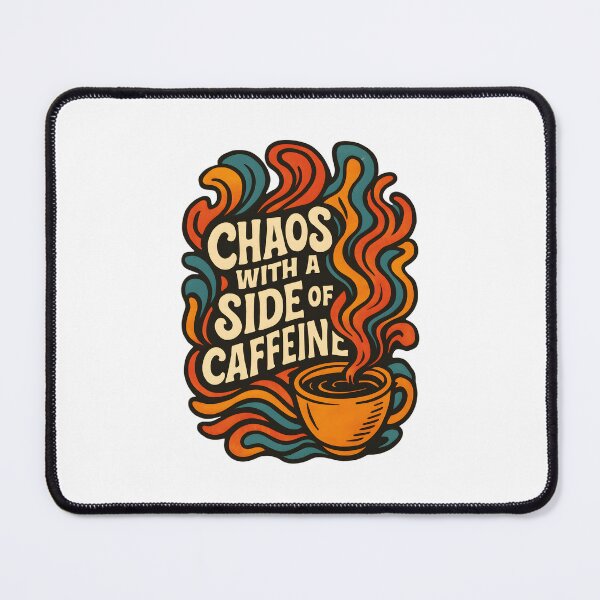 Item preview, Chaos with a Side of Caffeine – Energetic Coffee-Inspired designed and sold by inkNext.
