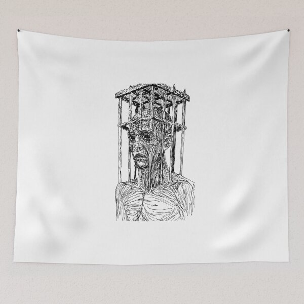 Item preview, The Mind is It's Own Cage designed and sold by Purrgatory Pop.
