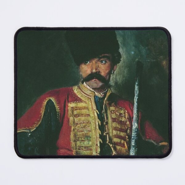 Item preview, Cossack - Konstantin Yegorovich Makovsky antique Oil Painting designed and sold by Vintage Designs +.