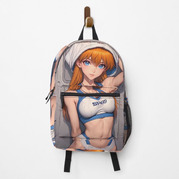 Item preview, Soryu Asuka Langley Evangelion Anime Girl White-Blue Gym Fit Soft Stare designed and sold by bolleykoldl.