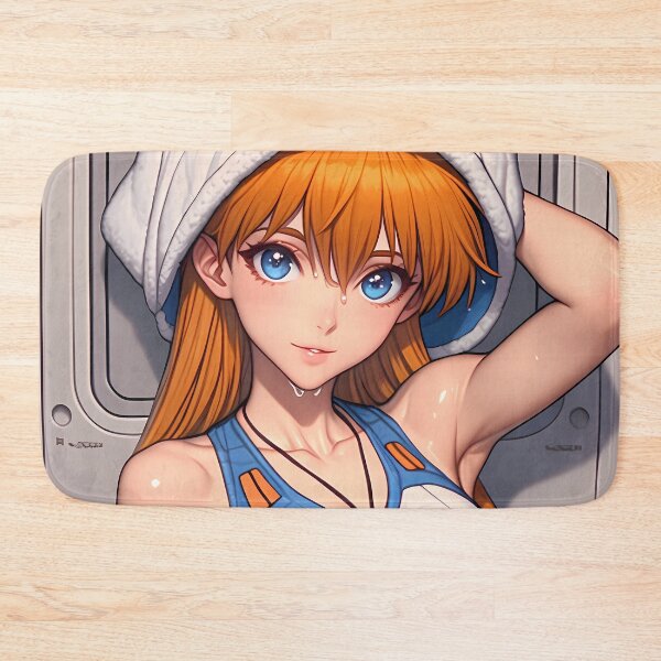 Item preview, Soryu Asuka Langley Evangelion Anime Girl White-Blue Gym Fit Soft Stare designed and sold by bolleykoldl.