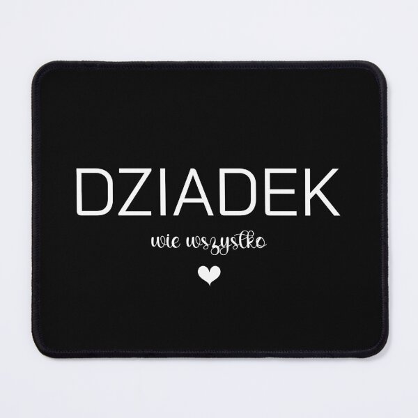 Item preview, Dziadek Wie Wszystko Funny White Heart Polish Granddad designed and sold by besensible.