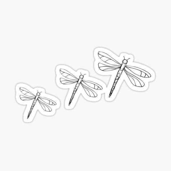 Item preview, Dragon flies in a row designed and sold by gabbymkot13.