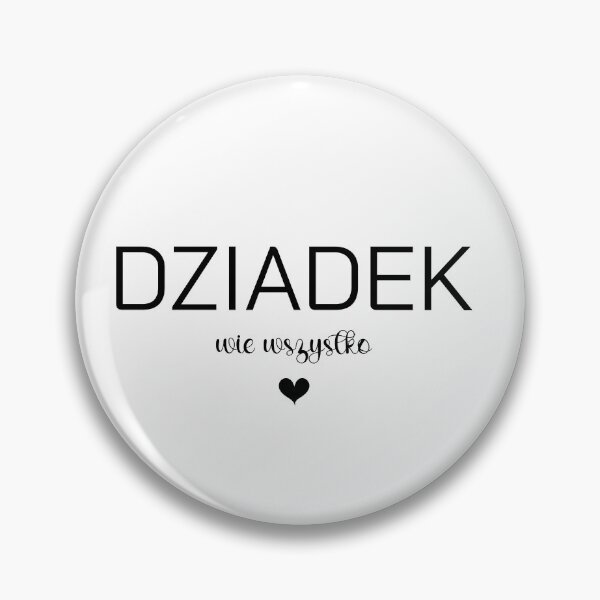 Item preview, Dziadek Wie Wszystko Funny Black Heart Polish Grandfather designed and sold by besensible.