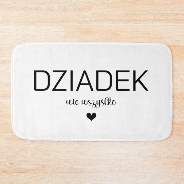 Item preview, Dziadek Wie Wszystko Funny Black Heart Polish Grandfather designed and sold by besensible.