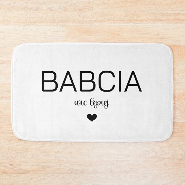 Item preview, Babcia Wie Lepiej Funny Black Heart Polish Grandmother designed and sold by besensible.