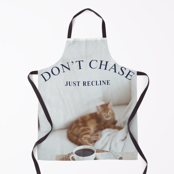 Item preview, Don’t Chase, Just Recline – Cozy Cat & Coffee Scene Art designed and sold by SmolSummer.Homie.
