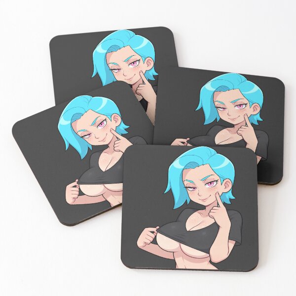 Item preview, Flirty Anime Girl Half‑Bust – Kumi (Original Character Art) designed and sold by Kumi-dsgn.