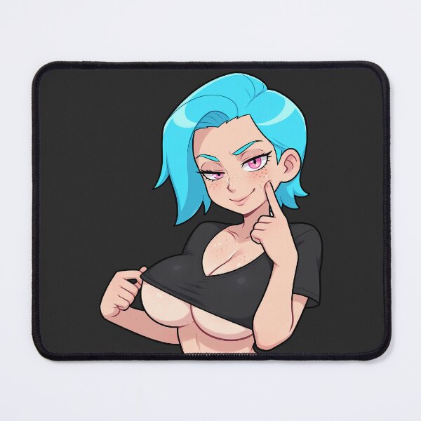 Item preview, Flirty Anime Girl Half‑Bust – Kumi (Original Character Art) designed and sold by Kumi-dsgn.