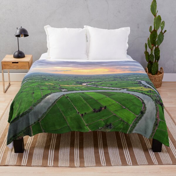 Item preview, Beautiful Aerial Image of Central Thailand Rice Fields designed and sold by Huskyyy Designs.