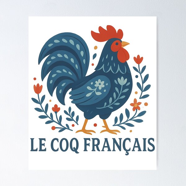Aperçu de l'œuvre Le Coq Français - Coq français symbolique créée et vendue par k3rstman1.