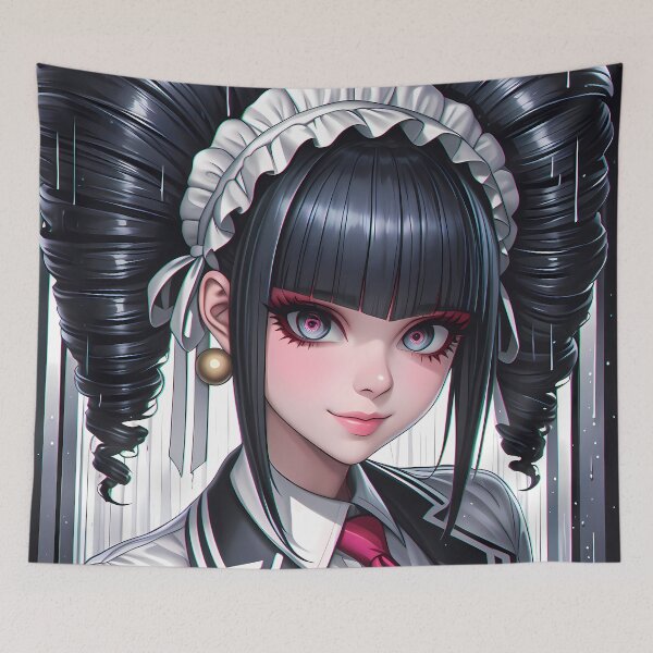 Item preview, Celestia Ludenberg Kaede Akamatsu Danganronpa Anime White Zip Jacket Glow designed and sold by rivettlihuiq.