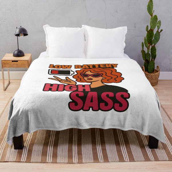Item preview, Low Battery High Sass - Bold Humor designed and sold by inkNext.