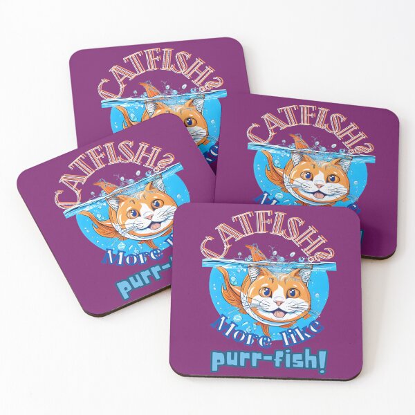 Item preview, CATFISH? More like purr-fish! funny tshirt  designed and sold by JumWow.