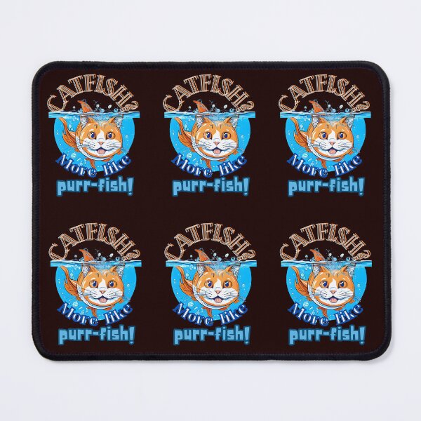 Item preview, CATFISH? More like purr-fish! funny tshirt  designed and sold by JumWow.