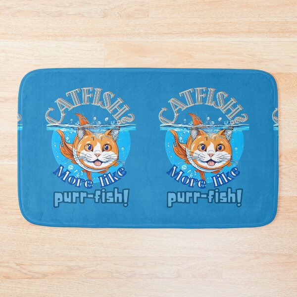 Item preview, CATFISH? More like purr-fish! funny tshirt  designed and sold by JumWow.