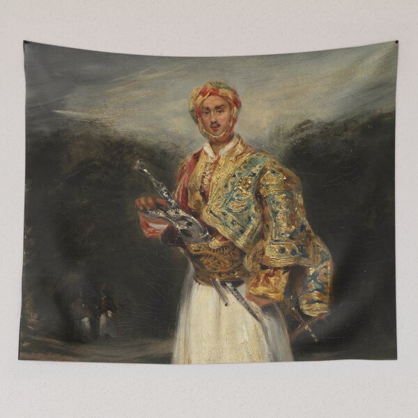 Item preview, Count Demetrius de Palatiano in Suliot Costume, not dated. Imitator of Eugène Delacroix (French, 1798–1863 designed and sold by Vintage Designs +.
