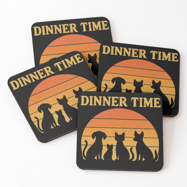 Item preview, Retro Dinner Time Pet Mat designed and sold by TONSNAP.