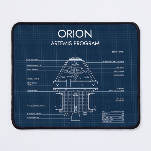 Item preview, Orion Spacecraft. Artemis Program (Navy Blueprint) designed and sold by BGALAXY.