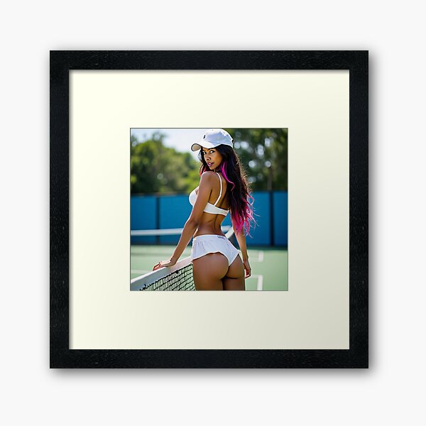 Item preview, Stunning, Sexy, Long Haired Thai Beauty Playing Tennis. designed and sold by Huskyyy Designs.
