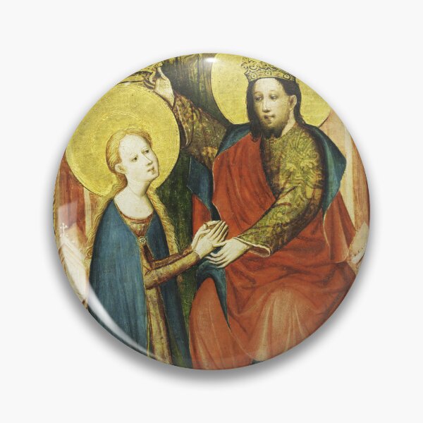 Item preview, Coronation of the Virgin, c. 1410. Master of the Fröndenberg Altarpiece (German). Tempera and gold on wood designed and sold by Vintage Designs +.