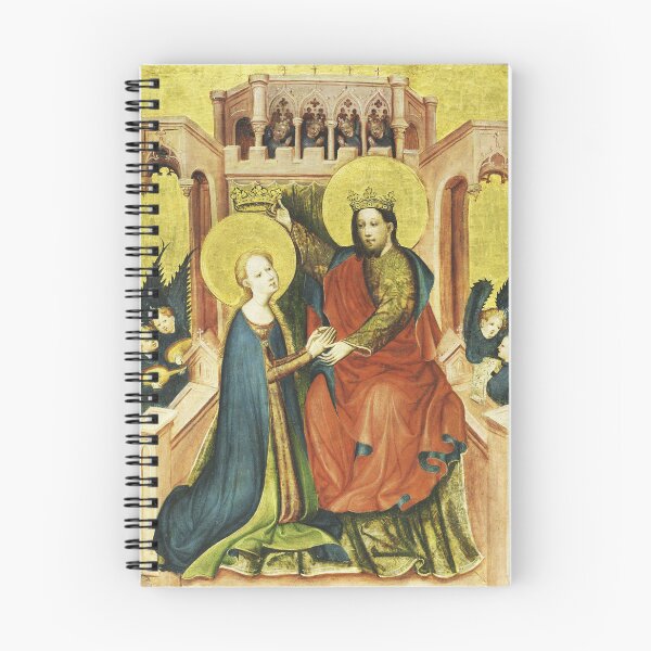 Item preview, Coronation of the Virgin, c. 1410. Master of the Fröndenberg Altarpiece (German). Tempera and gold on wood designed and sold by Vintage Designs +.