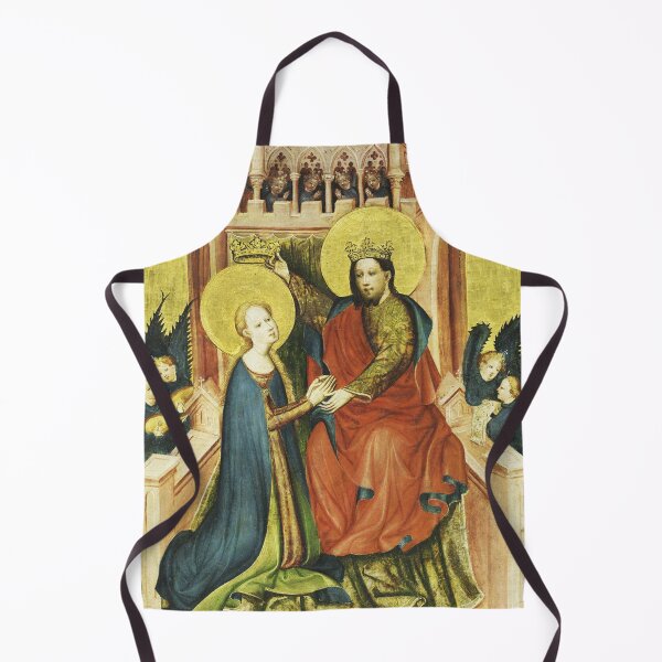 Item preview, Coronation of the Virgin, c. 1410. Master of the Fröndenberg Altarpiece (German). Tempera and gold on wood designed and sold by Vintage Designs +.