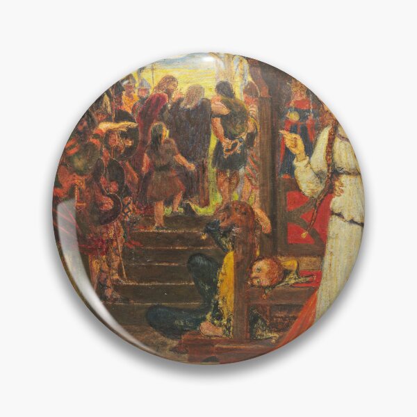 Item preview, Cordelia Parting from her Sisters, 1854. Ford Madox Brown (British, 1821–1893). Pen and oil on paper on panel designed and sold by Vintage Designs +.