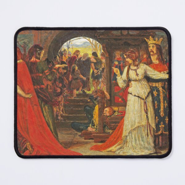 Item preview, Cordelia Parting from her Sisters, 1854. Ford Madox Brown (British, 1821–1893). Pen and oil on paper on panel designed and sold by Vintage Designs +.