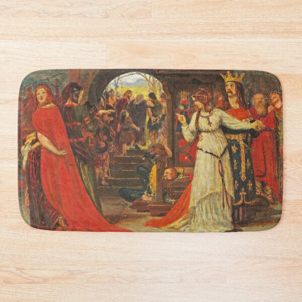 Item preview, Cordelia Parting from her Sisters, 1854. Ford Madox Brown (British, 1821–1893). Pen and oil on paper on panel designed and sold by Vintage Designs +.
