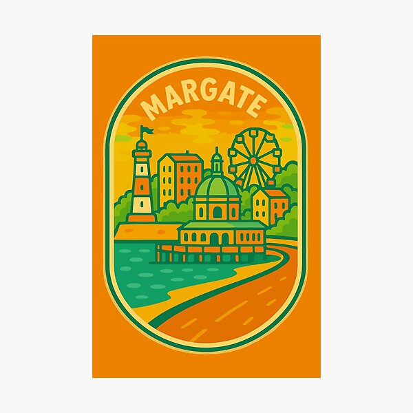 Item preview, Margate Travel Souvenir Sticker designed and sold by rogue-design.