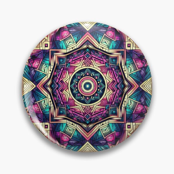 Item preview, Colorful geometric decorative mystic pattern  designed and sold by Dogandesighn.