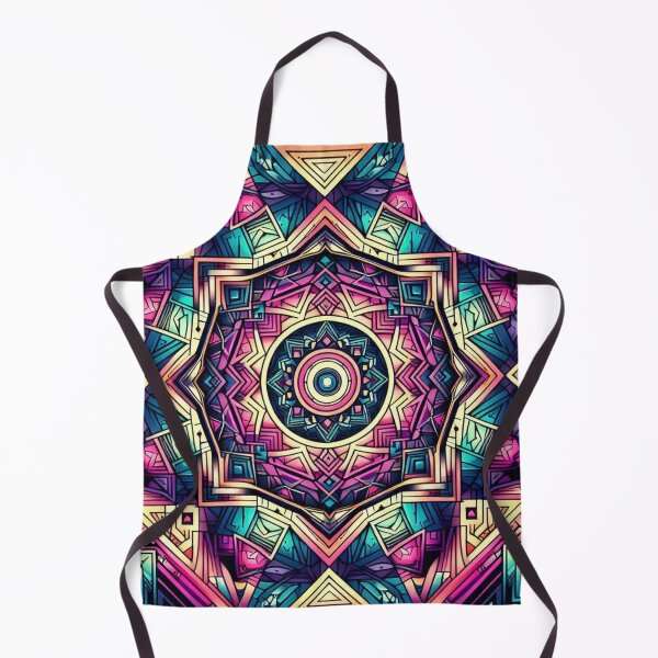 Item preview, Colorful geometric decorative mystic pattern  designed and sold by Dogandesighn.