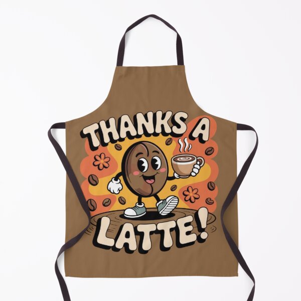 Artikelvorschau, Danke, A Latte entworfen und verkauft von PixelPopShops.
