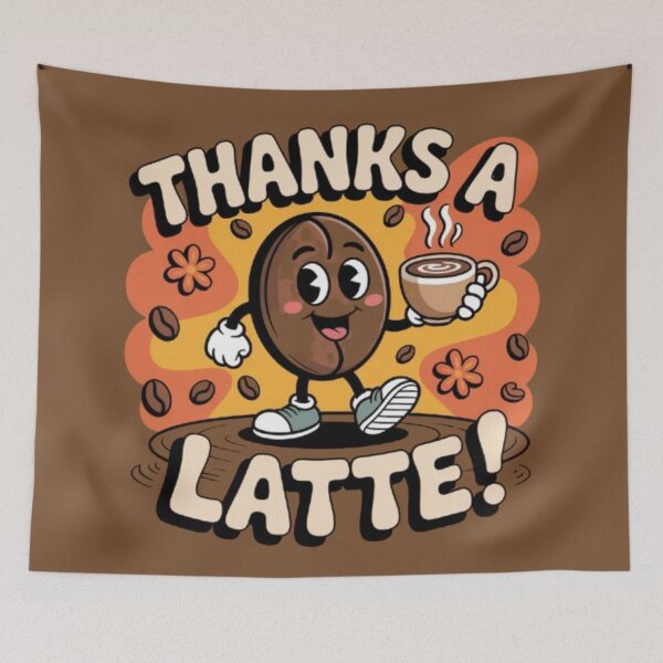 Item preview, Thank A Latte designed and sold by PixelPopShops.