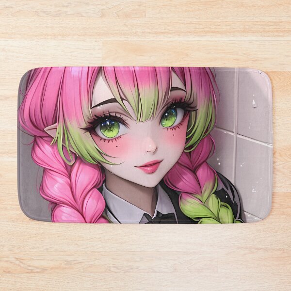 Item preview, Mitsuri Kanroji Demon Slayer Anime Braided Candy Hair and Blush Charm designed and sold by yinttigrric.