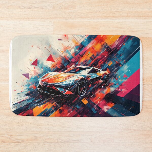 Item preview, Sportcar Colorful Abstract Design E1A0002 designed and sold by Ekeinekeke.