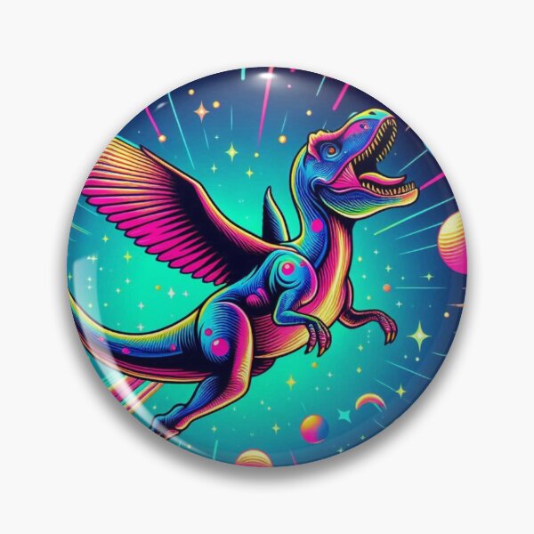Item preview, Flying colorful dinosaur  designed and sold by Dogandesighn.