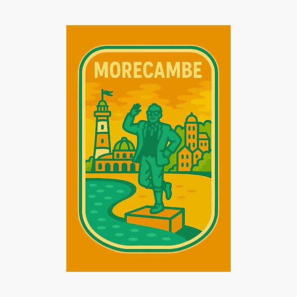 Item preview, Morecombe Travel Souvenir Sticker designed and sold by rogue-design.