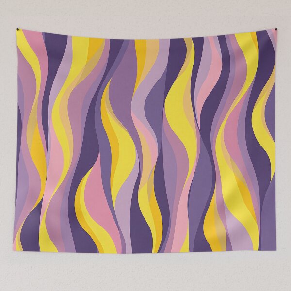 Item preview, Retro Vertical Wavy Pattern Liquid Swirl designed and sold by Prints and Lifestyle.