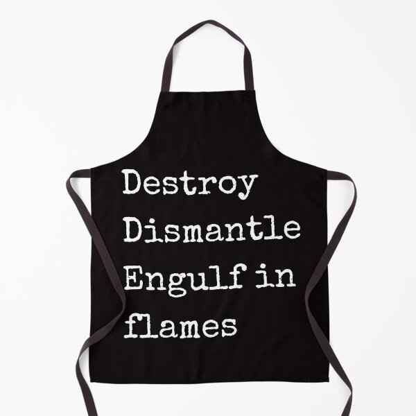Item preview, Destroy Dismantle Engulf in flames Taskmaster design designed and sold by HeathWayPrints.