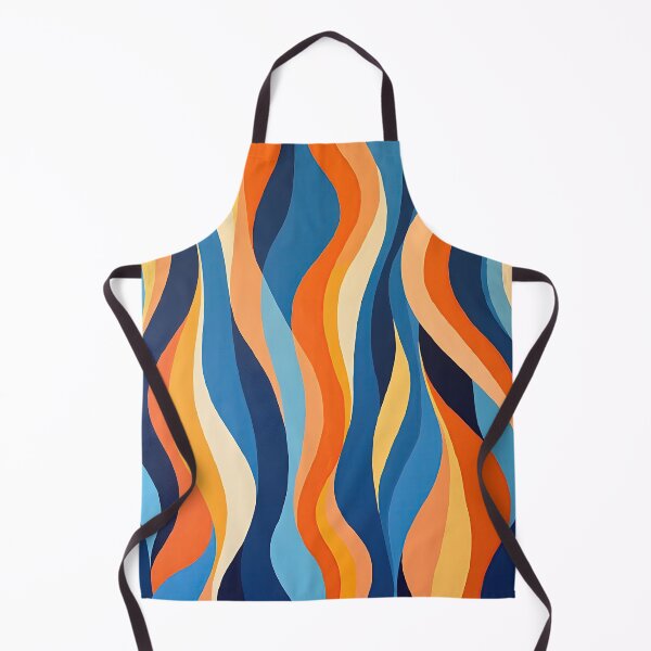 Item preview, Retro Vertical Wavy Pattern Liquid Swirl designed and sold by Prints and Lifestyle.