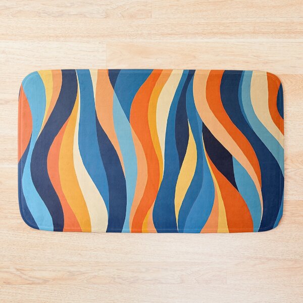 Item preview, Retro Vertical Wavy Pattern Liquid Swirl designed and sold by Prints and Lifestyle.
