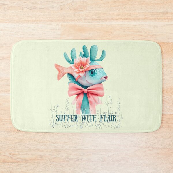 Item preview, Funny Fish with Bow - Suffer with Flair designed and sold by LizaRancel.