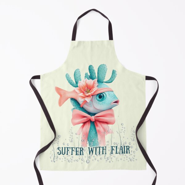Item preview, Funny Fish with Bow - Suffer with Flair designed and sold by LizaRancel.